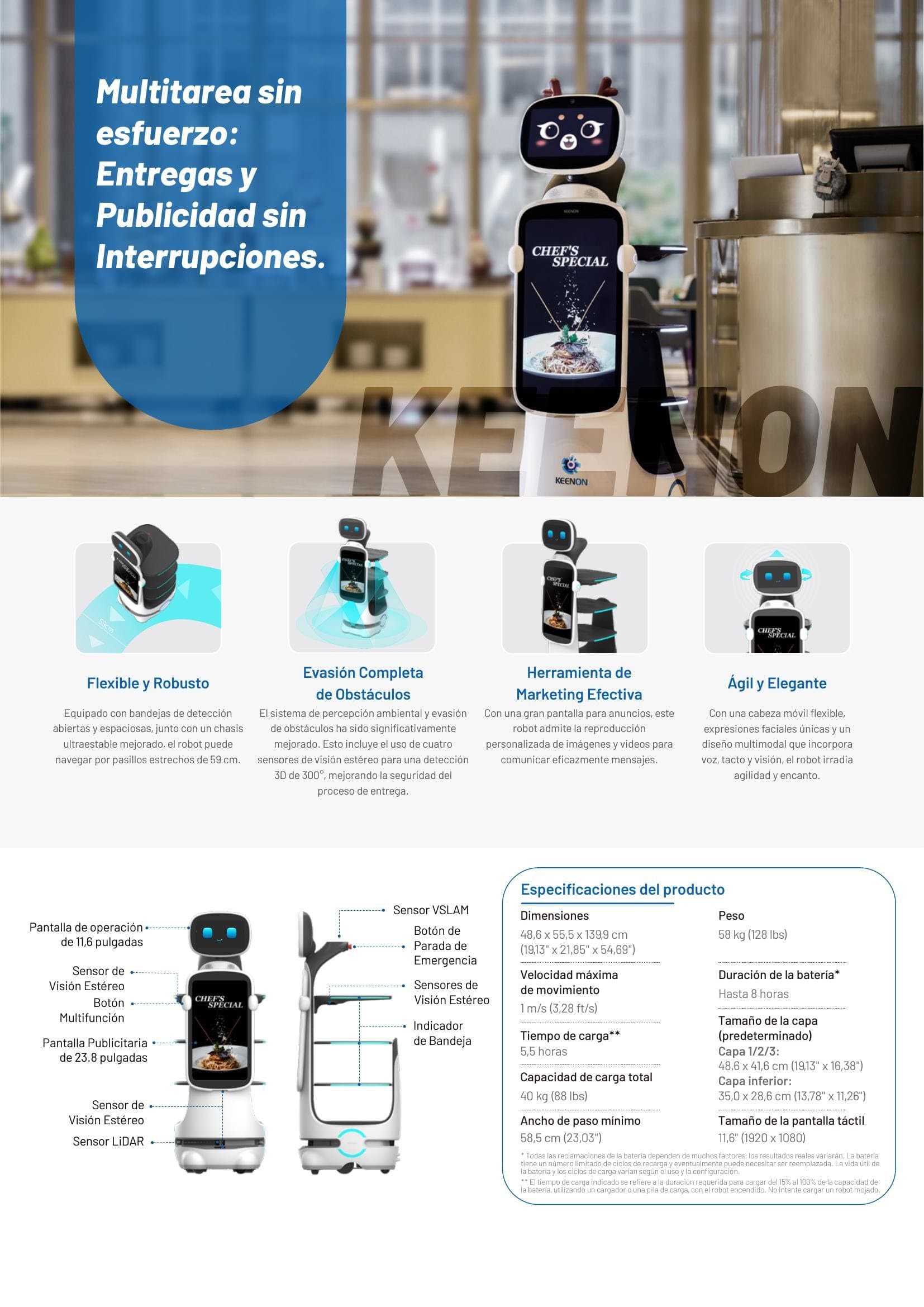 KEENON T10LS Características