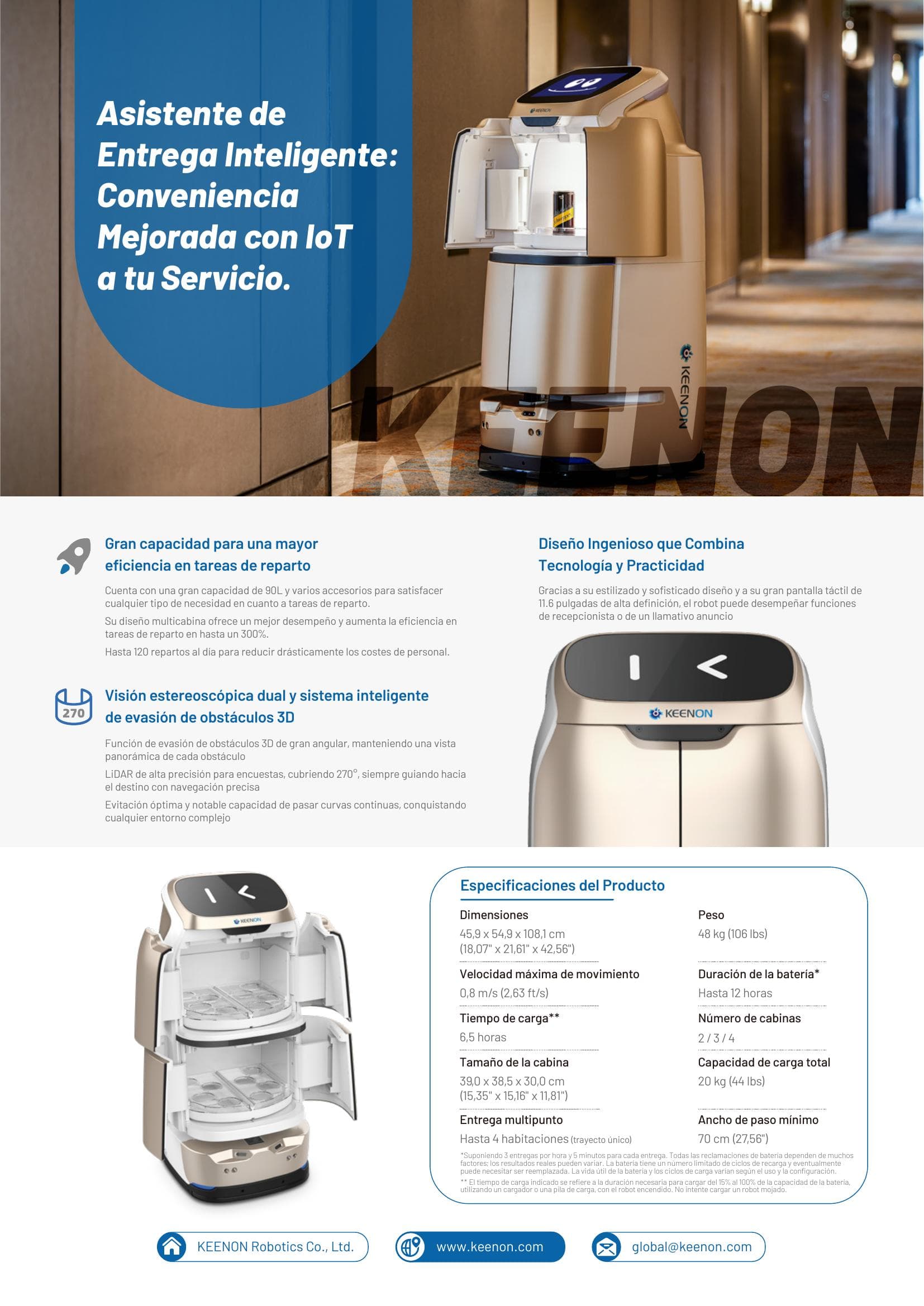 KEENON W3LS Características