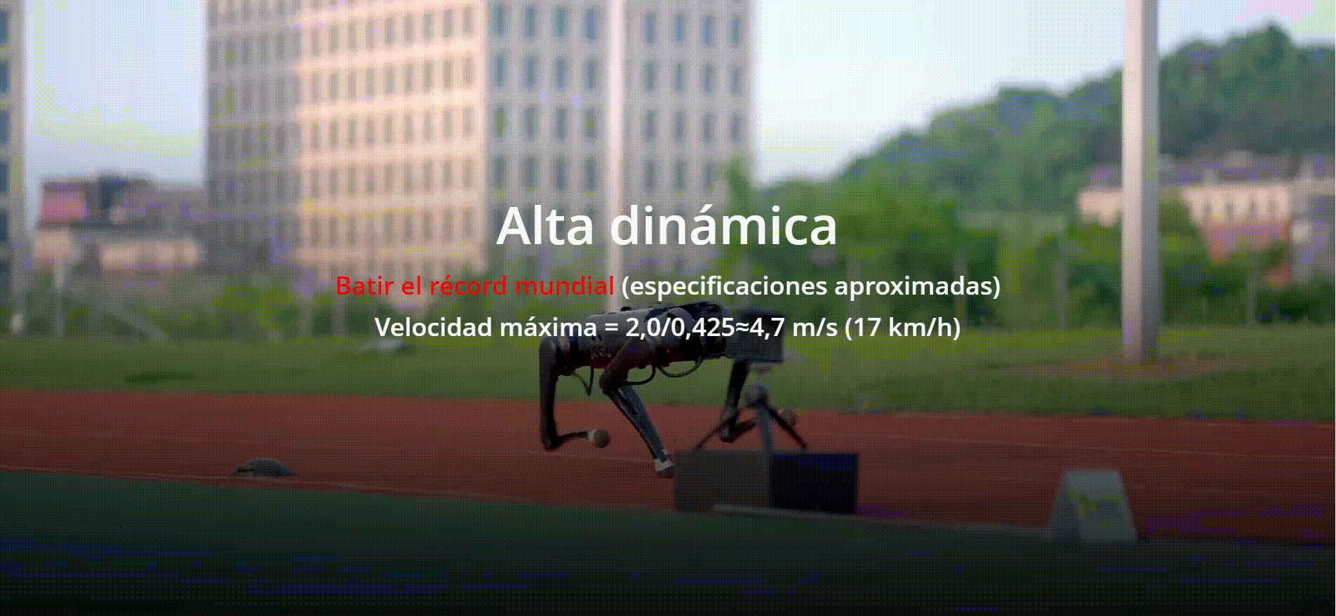 UNITREE GO1PRO - Velocidad dinámica